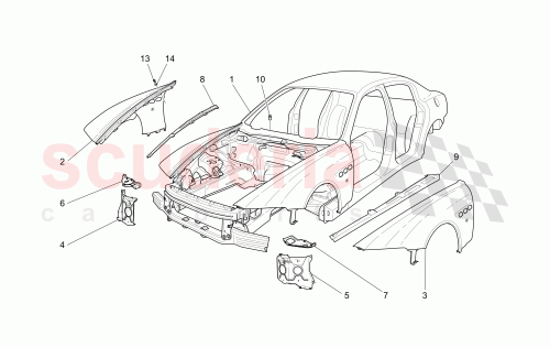 Part Diagram for Maserati 66820900