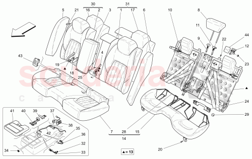 Part Diagram for Maserati 673002548