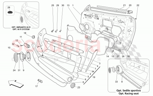 Part Diagram for Maserati 68372009