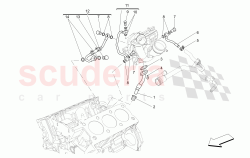 Part Diagram for Maserati 46328216