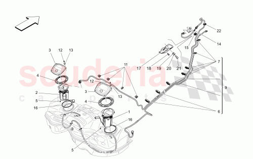 Part Diagram for Maserati 670001398