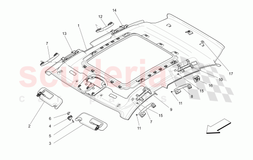 Part Diagram for Maserati 670086777