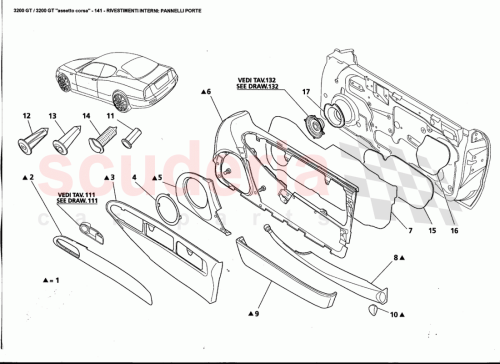 Part Diagram for Maserati 9810070