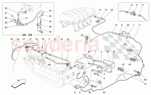 Part Diagram for Maserati 180789