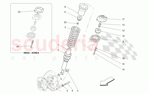 Part Diagram for Maserati 306180