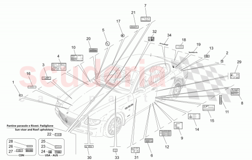Part Diagram for Maserati 80934910