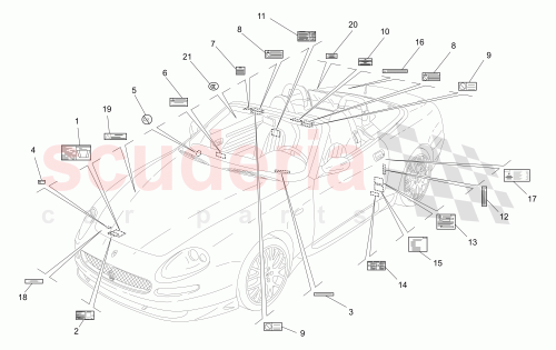 Part Diagram for Maserati 223947