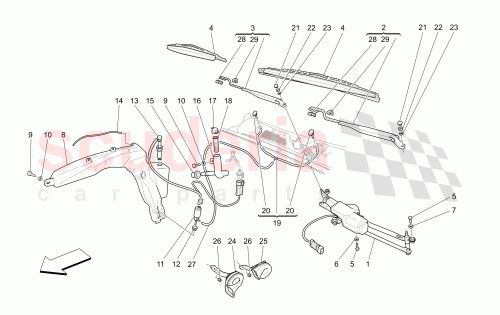 Part Diagram for Maserati 67115800