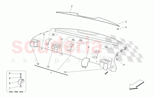 Part Diagram for Maserati 981441033