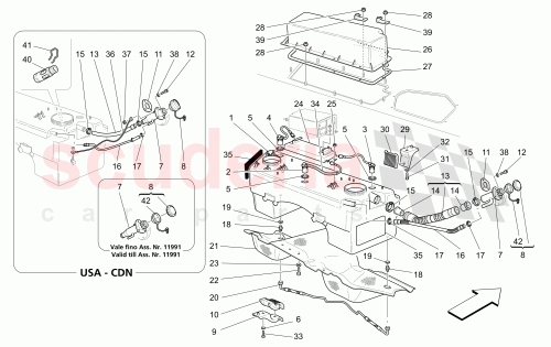 Part Diagram for Maserati 190164