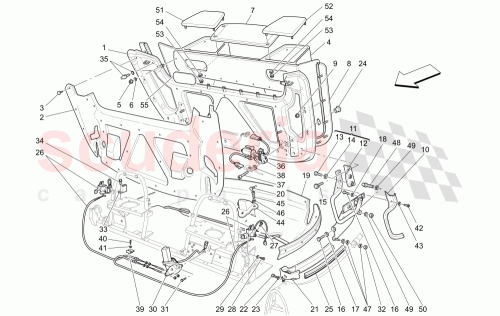 Part Diagram for Maserati 68738100