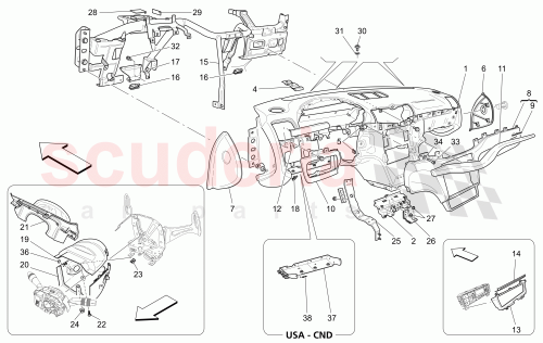 Part Diagram for Maserati 89365429