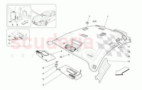 Part Diagram for Maserati 67821442