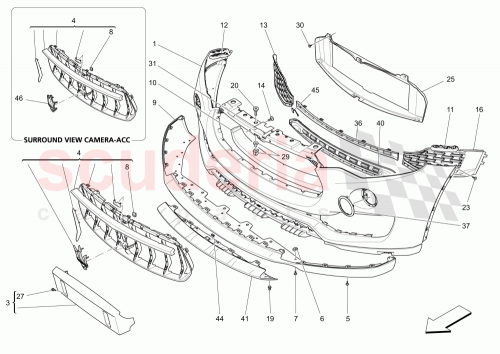Part Diagram for Maserati 670090047
