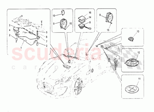 Part Diagram for Maserati 11566524