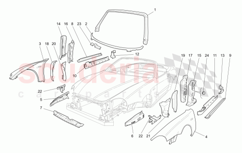 Part Diagram for Maserati 1002041