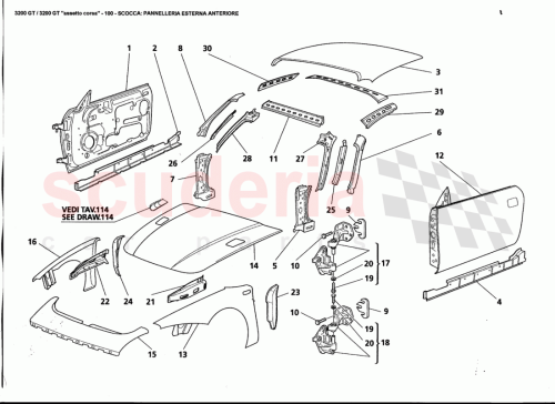 Part Diagram for Maserati 384500103