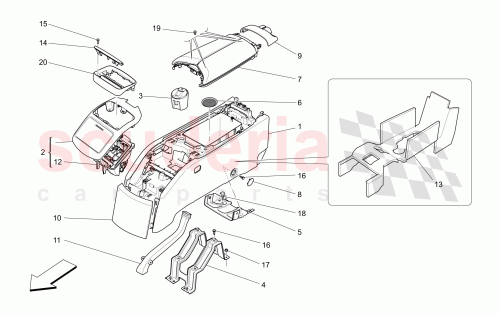 Part Diagram for Maserati 670007087