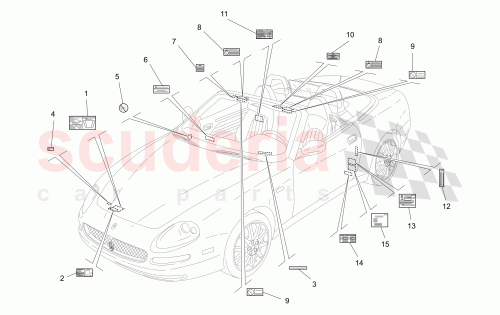 Part Diagram for Maserati 67287400