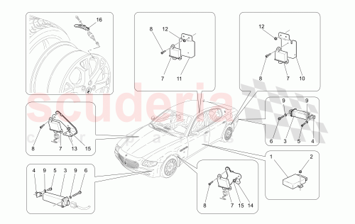 Part Diagram for Maserati 282189