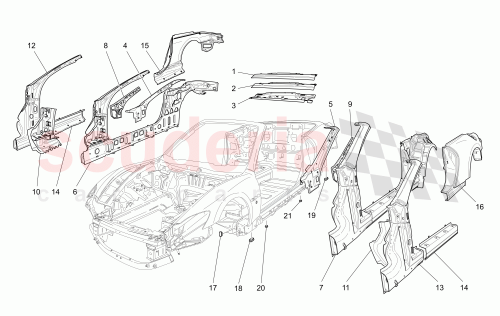 Part Diagram for Maserati 82757600