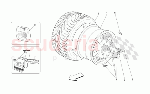 Part Diagram for Maserati 82364606