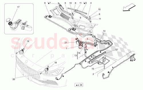 Part Diagram for Maserati 670038116