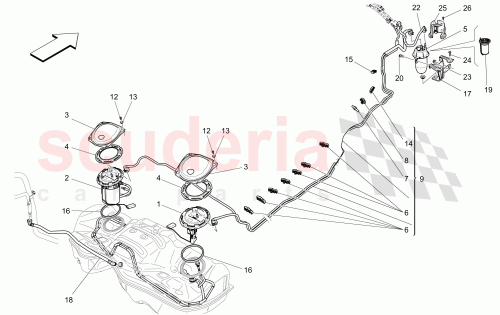Part Diagram for Maserati 670033350