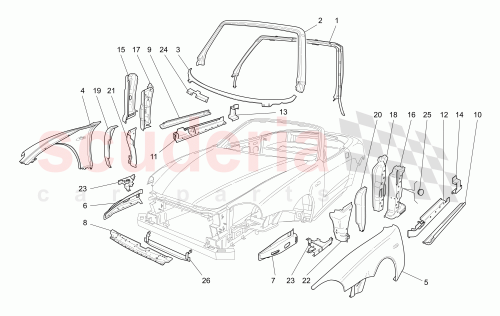 Part Diagram for Maserati 66055800