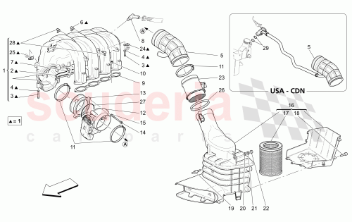 Part Diagram for Maserati 186183