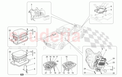 Part Diagram for Maserati 11625624