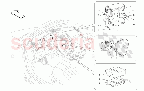 Part Diagram for Maserati 80039000