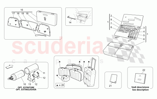 Part Diagram for Maserati 68685200