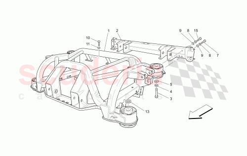 Part Diagram for Maserati 80043400