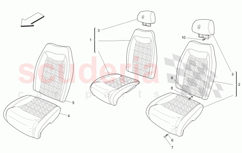 Part Diagram for Maserati 84767548