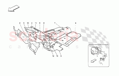 Part Diagram for Maserati 67225100