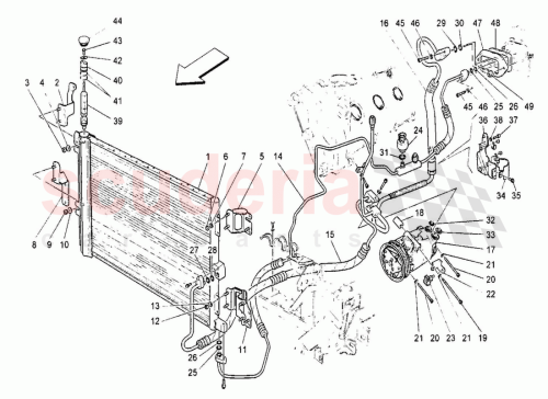 Part Diagram for Maserati 80964500