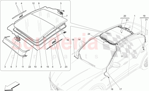 Part Diagram for Maserati 670140682