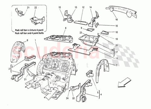 Part Diagram for Maserati 66829900