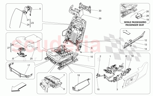 Part Diagram for Maserati 673006939