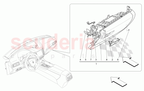 Part Diagram for Maserati 673005463