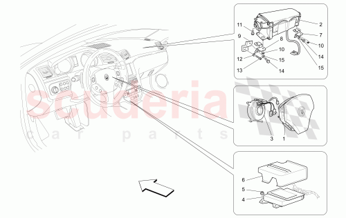 Part Diagram for Maserati 84909200