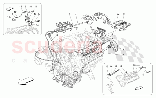 Part Diagram for Maserati 11087374
