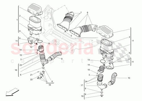 Part Diagram for Maserati 673007397