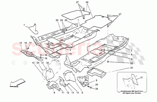 Part Diagram for Maserati 80521800