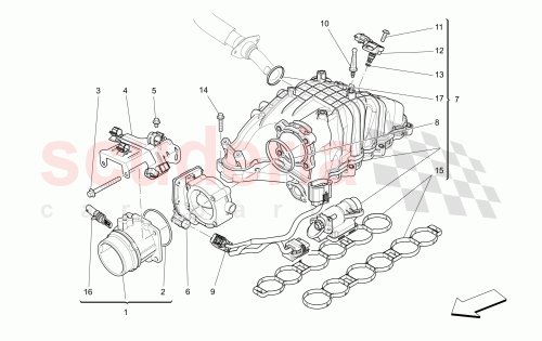 Part Diagram for Maserati 673001044