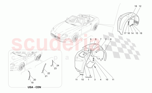 Part Diagram for Maserati 67698700
