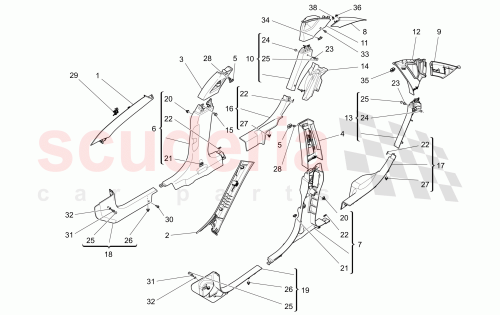 Part Diagram for Maserati 675000245