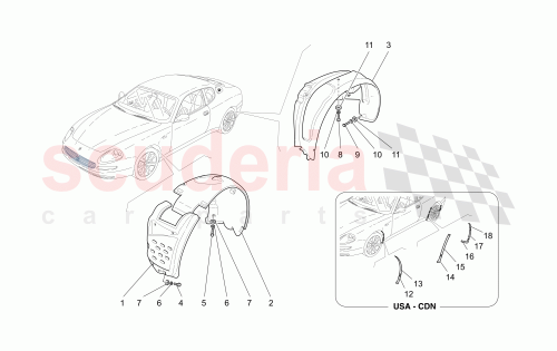 Part Diagram for Maserati 68337500