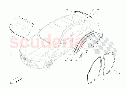 Part Diagram for Maserati 670032884